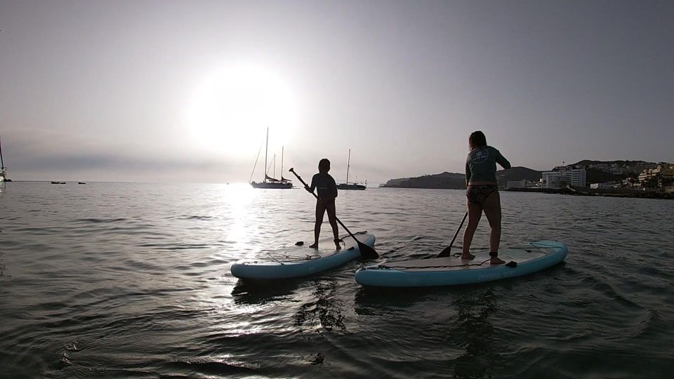 2h Sunset Paddle Board Session in Gran Canaria - The start: land theory, warm-up, and how you’ll actually stand
