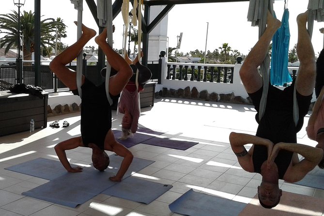Aerial Yoga Experience in Maspalomas, Spain - What you’ll actually do in the hammock (including inverted positions)
