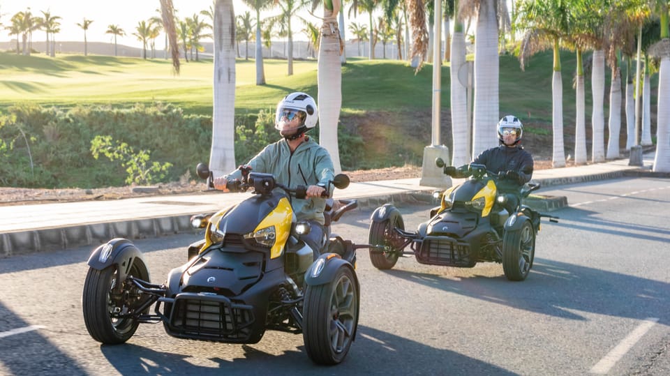 Can-am Ryker moto / buggy / quad Tour: Coast (Maspalomas) - Playa del Cura Break: Photos, Guided Bits, and a Chance to Reset