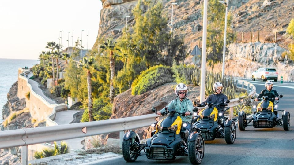 Can-am Ryker moto / buggy / quad Tour: Coast (Maspalomas) - The Sunset Stop Above Amadores: Why This Tour Gets Chosen
