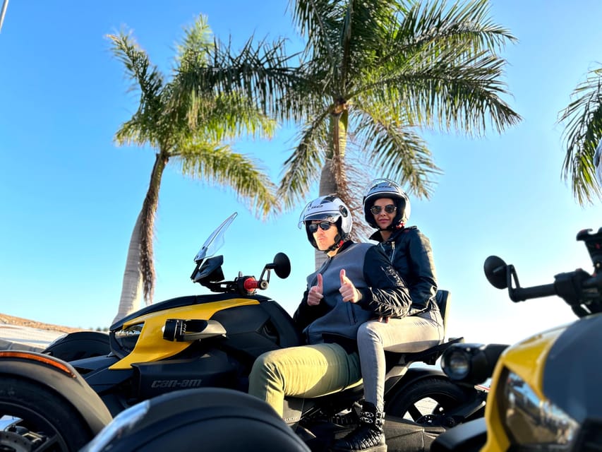 Can-am Ryker moto / buggy / quad Tour: Coast (Maspalomas) - Ryker Training: Twist-and-Go, Helmet On, Then Road Time