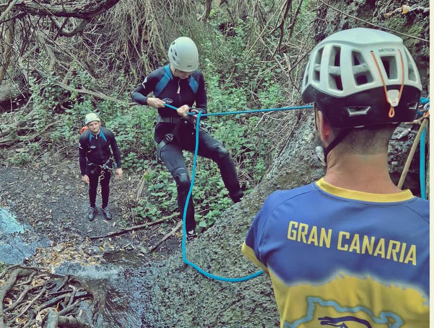 Gran Canaria: Canyoning Adventure in the Green Heart Jungle - Abseil from four different heights: the highlight section