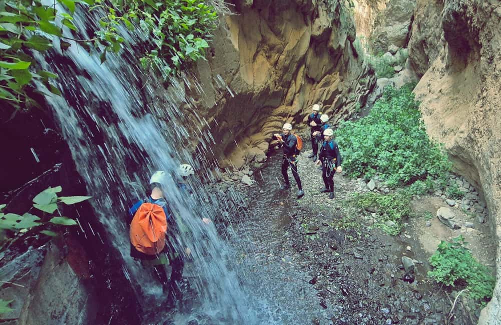 Gran Canaria: Canyoning Adventure in the Green Heart Jungle - The hike out, tea break, and that Canarian snack reset