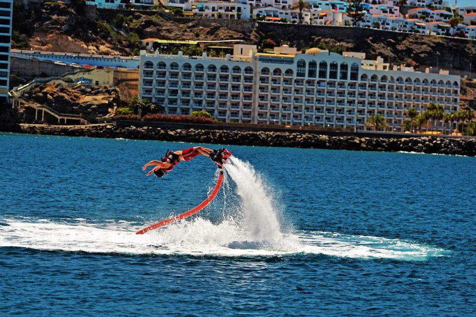 Gran Canaria: Flyboard Session at Anfi Beach - The Anfi Beach flyboard setup: what you’re really doing up there