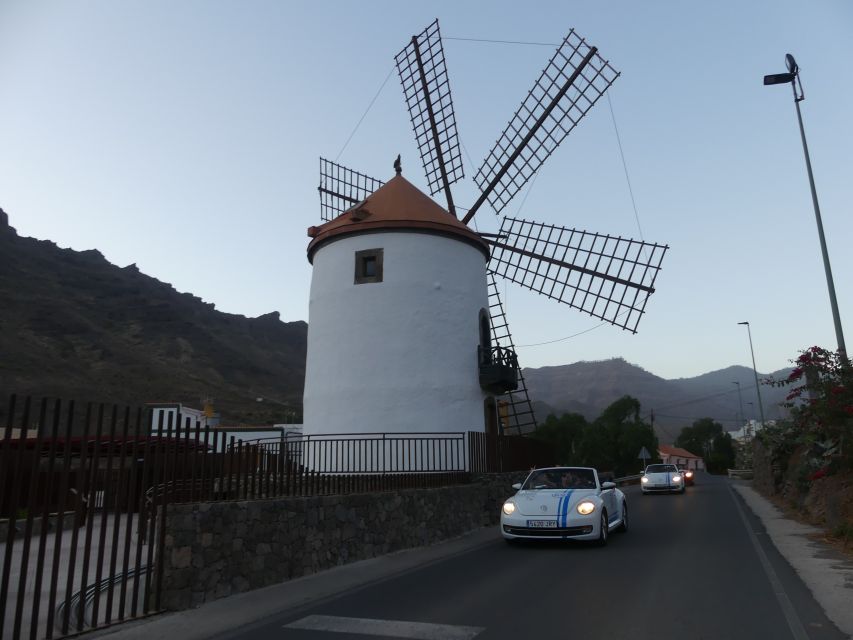 Gran Canaria : West coast Cabrio Sunset - El Mulato viewpoint and the drive toward Mogán’s windmill