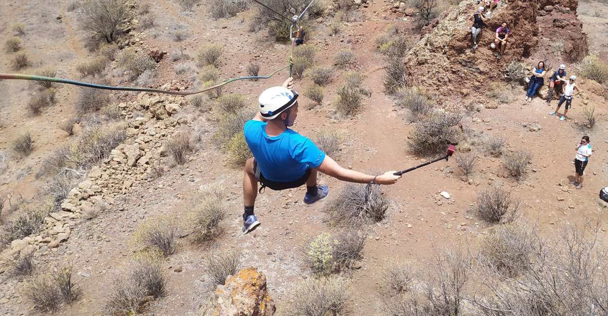 Gran Canaria: Zipline and Mountaineering Tour - The 50-meter zipline: first win, quick adrenaline, solid instruction
