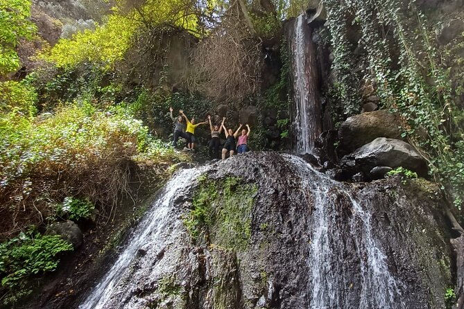 Hiking in Waterfalls & Rainforest with local guides: Sky Rebels - Barranco de Los Cernicalos: where the trail turns into the main event