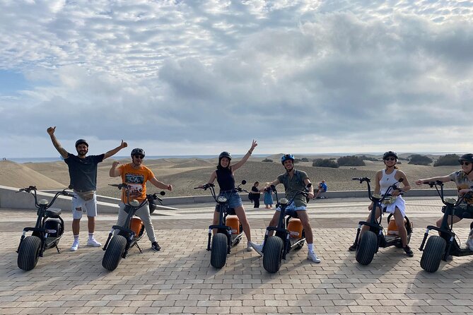 Maspalomas - Meloneras : e-Scooter 2 seat Sunset Guided Tour - Licenses, Ages, and Weight Limits: Who Can Drive the Scooter