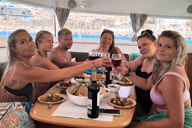 Private 5 hour catamaran cruise in south of Gran Canaria - Swimming, snorkeling, and paddleboarding: how to choose the water activity you’ll actually enjoy